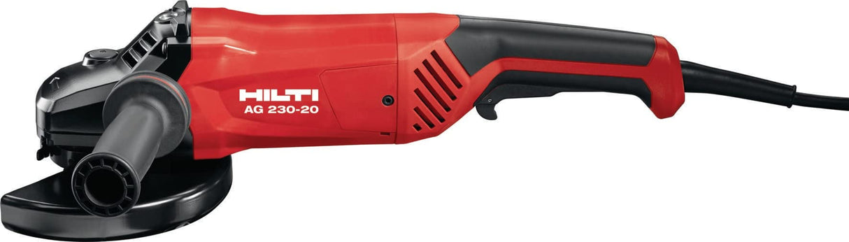 Hilti 2116134 Amoladora angular AG 230-20D (2000W, 6500 rpm, discos hasta 230 mm, 68 mm profundidad máx., interruptor de emergencia, para metal. Peso 5,26 kg. En caja)