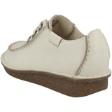 Clarks Funny Dream, Oxford Mujer, Cream Leather, 39.5 EU