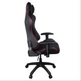 Konix Drakkar Silla de Oficina Gaming Berserk - Inclinación del Asiento 160° - Cuero sintético Liso - Negro y Rojo