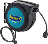 Carrete de cable HAZET 9040D-2,5 I Longitud de cable: 20 m, cable de conexión: 1,5 m, con función "Parada en cualquier punto" I Carrete de cable automático para el orden en cualquier taller