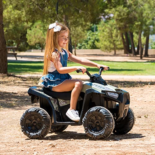 FEBER- Quad Boxer, Vehículo eléctrico a batería, 12 V, Verde (Famosa 800012541), Versión previa