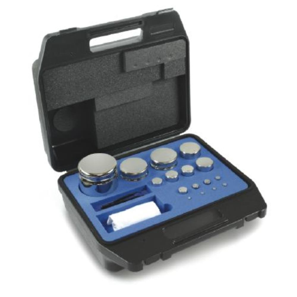Núcleo – 322 – 074 – F1 Peso Juego de forma compacta, 1 g – 2 kg Acero Inoxidable, en maletín de plástico – 322 – 074