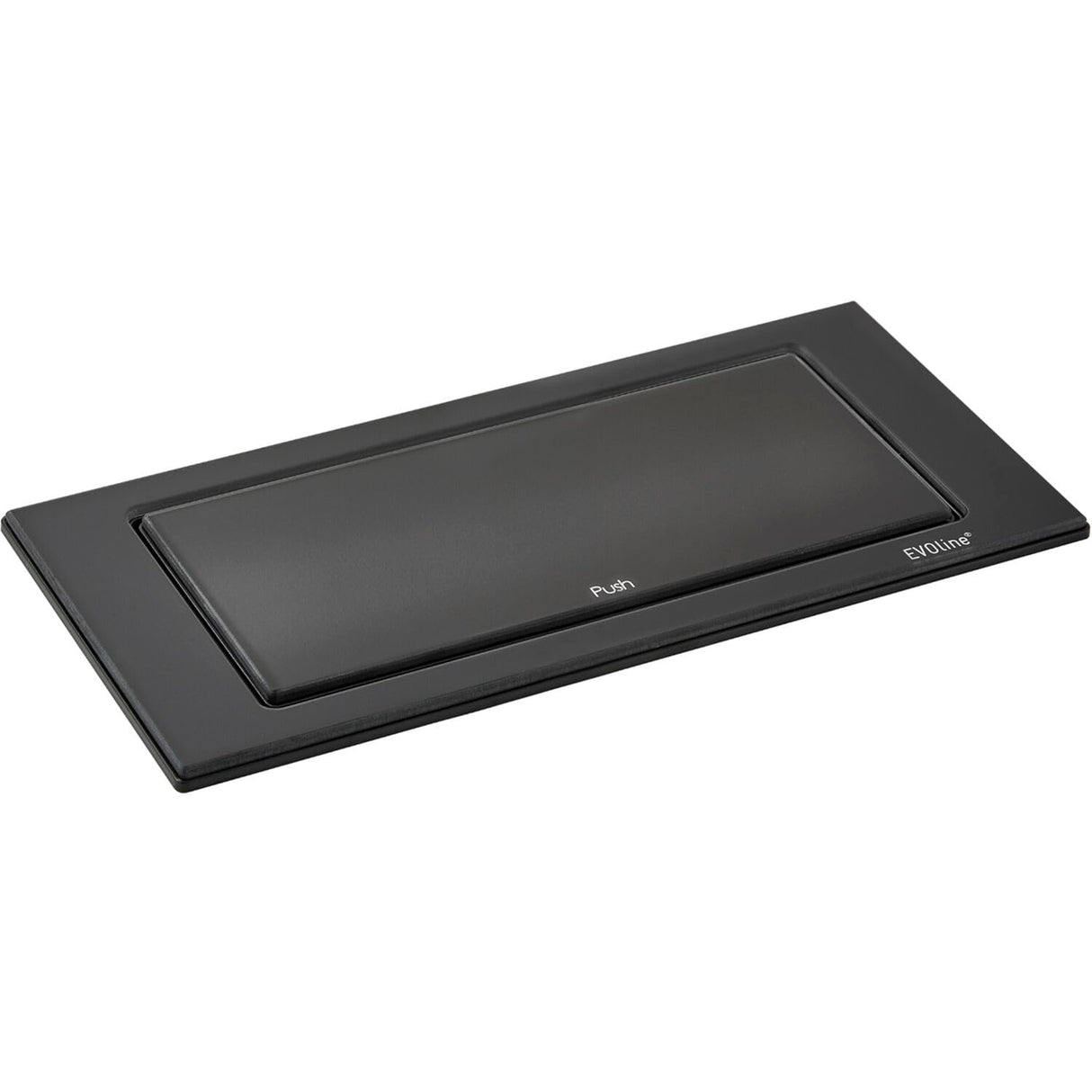 EVOline Backflip – Enchufe retráctil de 2 enchufes con cargador USB-C, plástico/cristal negro mate