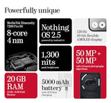 Nothing Phone (2a) 12+256GB - Smartphone con Nothing OS 2.5 - Blanco Roto