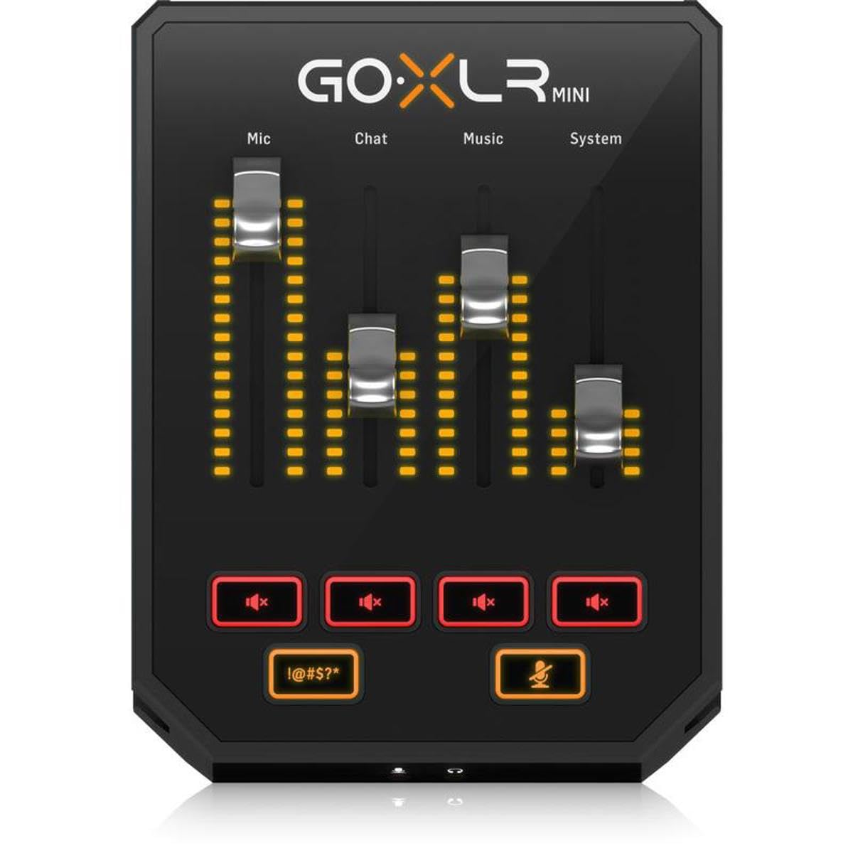 TC Helicon Mezclador de transmisión en línea GoXLR MINI con interfaz USB/audio y preamplificador Midas, solo compatible con PC