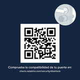 Netatmo Doorlock, Cerradura y Llaves Inteligentes, Acceso con Smartphone o Llave NFC segura, Compartir acceso con invitados, Cilindro europeo universal conectado EN15684, Bluetooth BLE cifrado, NDL-EC