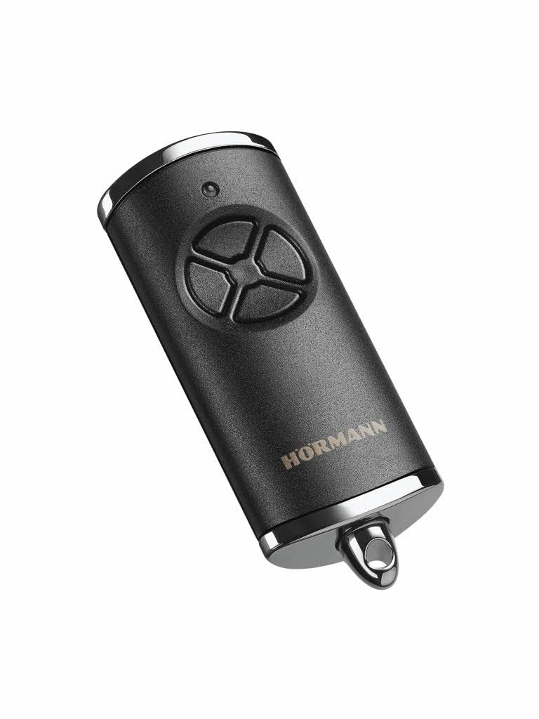 Hörmann Mando a distancia HSE4 868-BS Carcasa cromada negra SW-EU