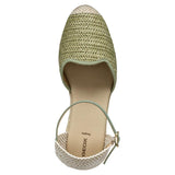 Geox D GELSA Low E, Sandalia de cuña Mujer, Mint, 36 EU