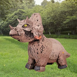 Rubies Disfraz de dinosaurio inflable Triceratops para adultos, talla única