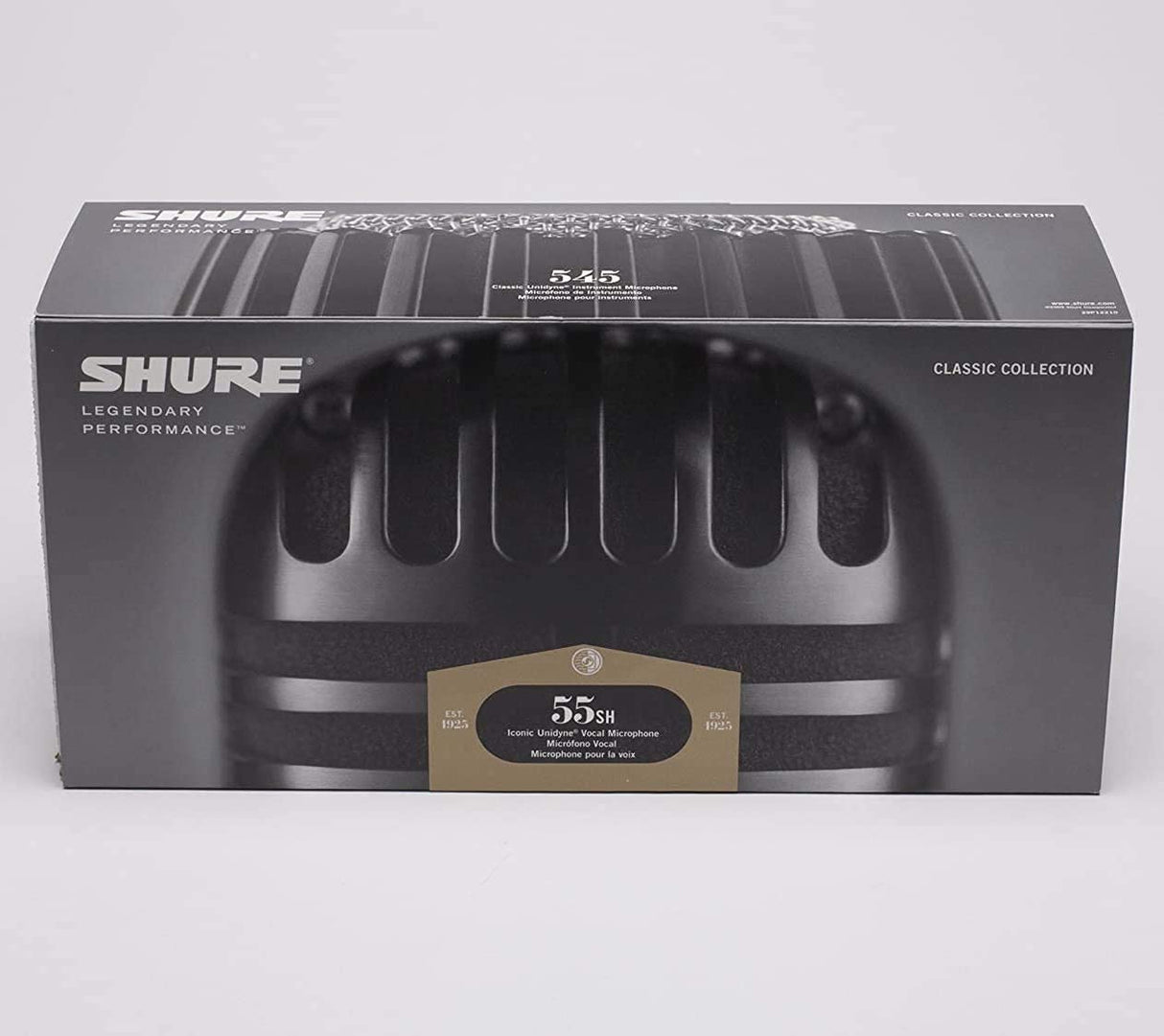 Shure 55sh Series II icónico Unidyne Dynamic Micrófono vocal, micrófono clásico, vintage con patrón polar direccional cardioide para actuaciones en vivo