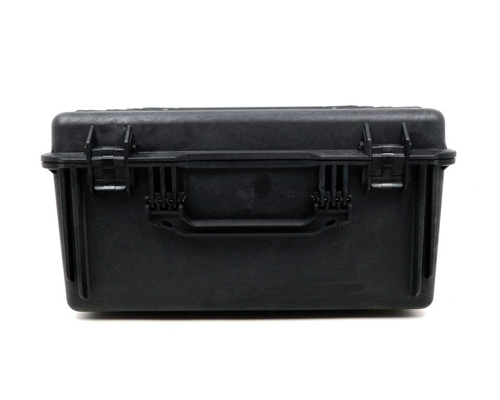 PELI 1730 contenedor de transporte grande con ruedas de alta resistencia y a prueba de golpes, IP67 estanco e impermeable al polvo, 167L de capacidad, fabricado en EE.UU., sin espuma, color negro