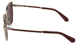 Calvin Klein Jeans Women's Sunglasses CKJ25209S - Rose Gold with Solid Wine Lens
