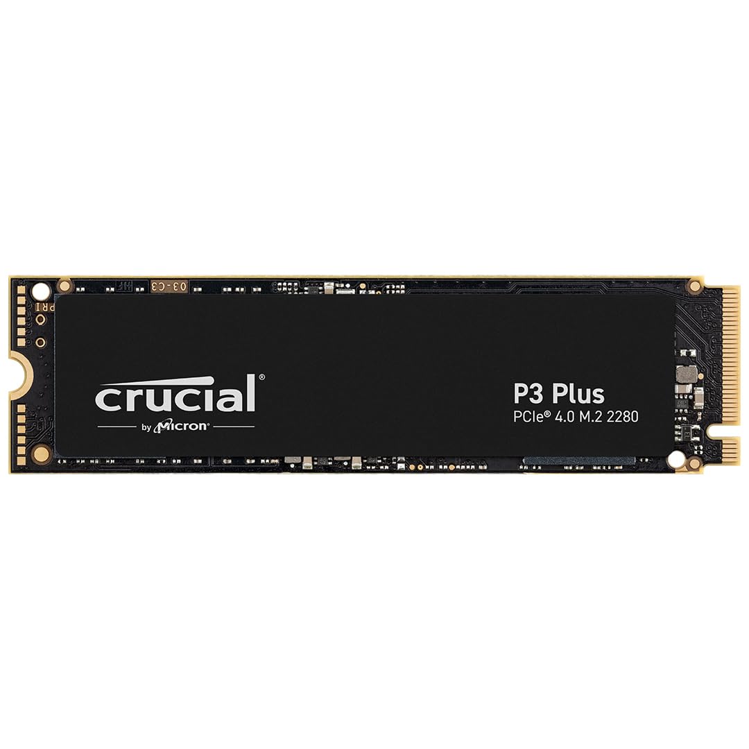 Crucial P3 Plus SSD 2TB PCIe Gen4 NVMe M.2 SSD Interno, Disco Duro SSD, hasta 5.000 MB/s, Compatible con Ordenador Portátil y de Sobremesa - CT2000P3PSSD801