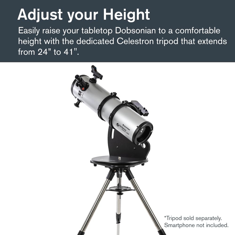Celestron 22482 StarSense Explorer 150 mm Telescopio Dobsoniano de Mesa Compatible con Aplicaciones para teléfonos Inteligentes Funciona con la aplicación StarSense: Compatible con iOS/Android