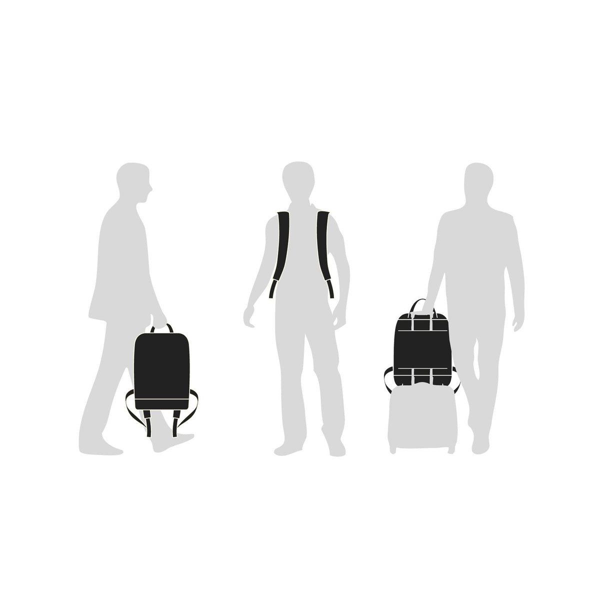 Moleskine Mochila Slim Colección Metro, Mochila para PC compatible con Tablet, Laptop iPad hasta 15 pulgadas, Dimensiones 31 x 42 x 10 cm, Color Negro