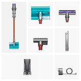 Dyson Cyclone V10 Submarine™ Aspiradora y Fregona Sin Cable – 150 Air Watts, hasta 60 min de autonomía, Suelos Duros, tecnología antienredos