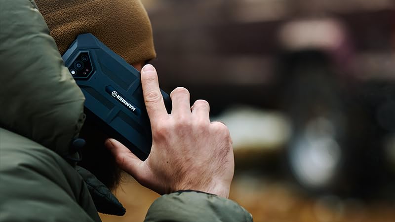 Smartphone Hammer Iron V sin Contrato Robusto, Resistente al Agua, Dual SIM, Potente batería de 6320 mAh, cámara de 50 Mpx con Sensor de visión Nocturna