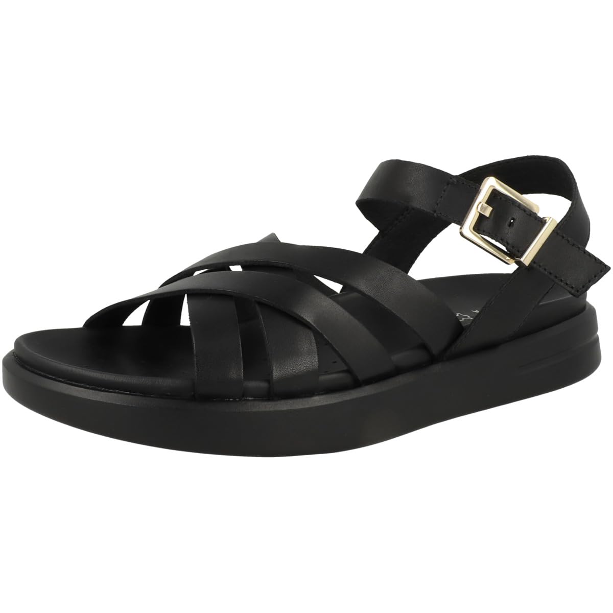 Geox D Xand 2s, Sandalia, Black, 39 EU