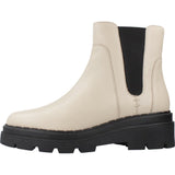 Geox D Felleny C, Bota de Tobillo Mujer, Lt Taupe Black, 40 EU