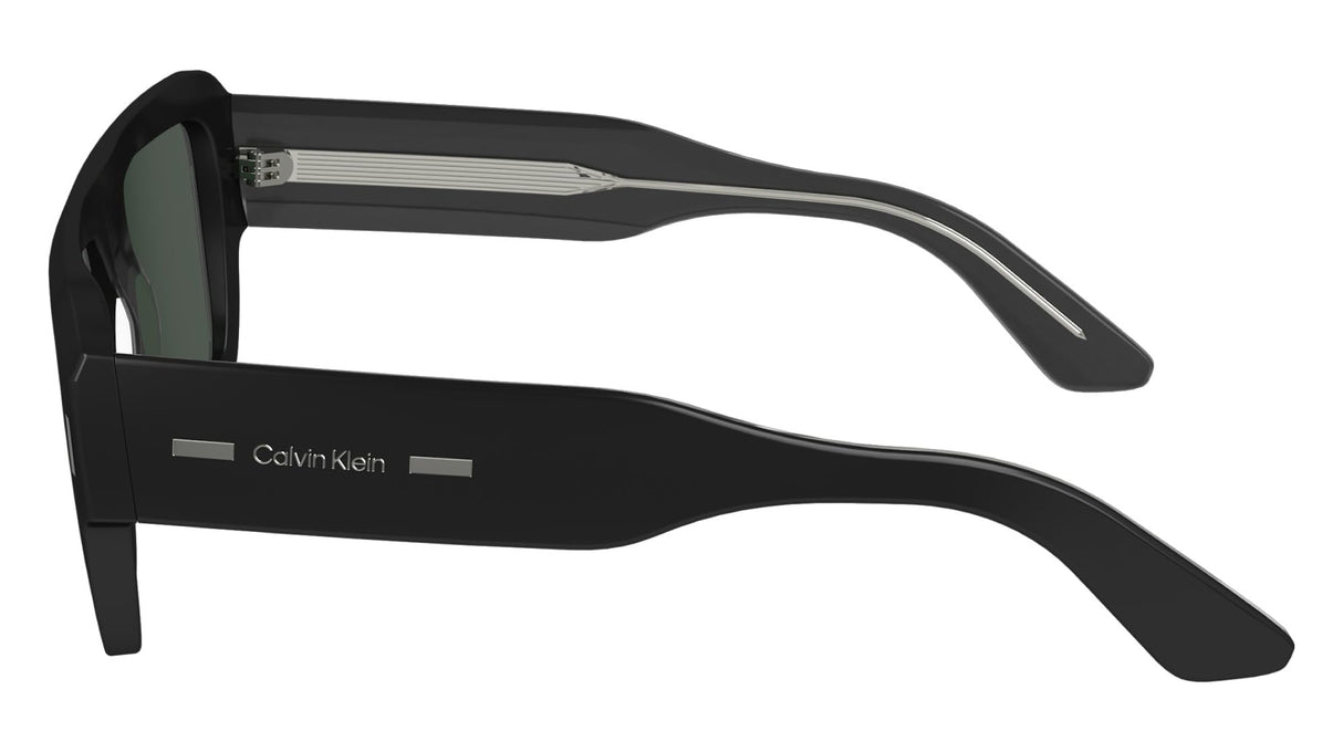 Calvin Klein Unisex Adult Sunglasses CK24501S - Black with Solid Green Lens