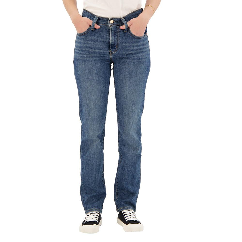 Levi's 724 High Rise Straight Pantalones, Way Way Back, 31W / 30L Mujeres
