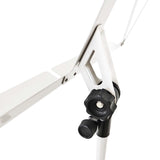 Keepdrum MUS3 WH - Atril para partituras (incluye funda y 4 pinzas), color blanco
