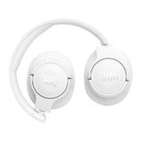 JBL Auriculares Tune 720 BT, inálambricos por Bluetooth, 76 horas de reproducción con JBL Pure Bass, plegables, blanco