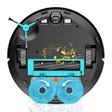 Cecotec Robot Aspirador Conga 9590 Spin Revolution Ultra Power Navegación Láser Inteligente, 10.000 Pa, Máx 240 min autonomía, Mopas giratorias. Cepillo de Silicona, Óptimo para Pelo de Mascotas