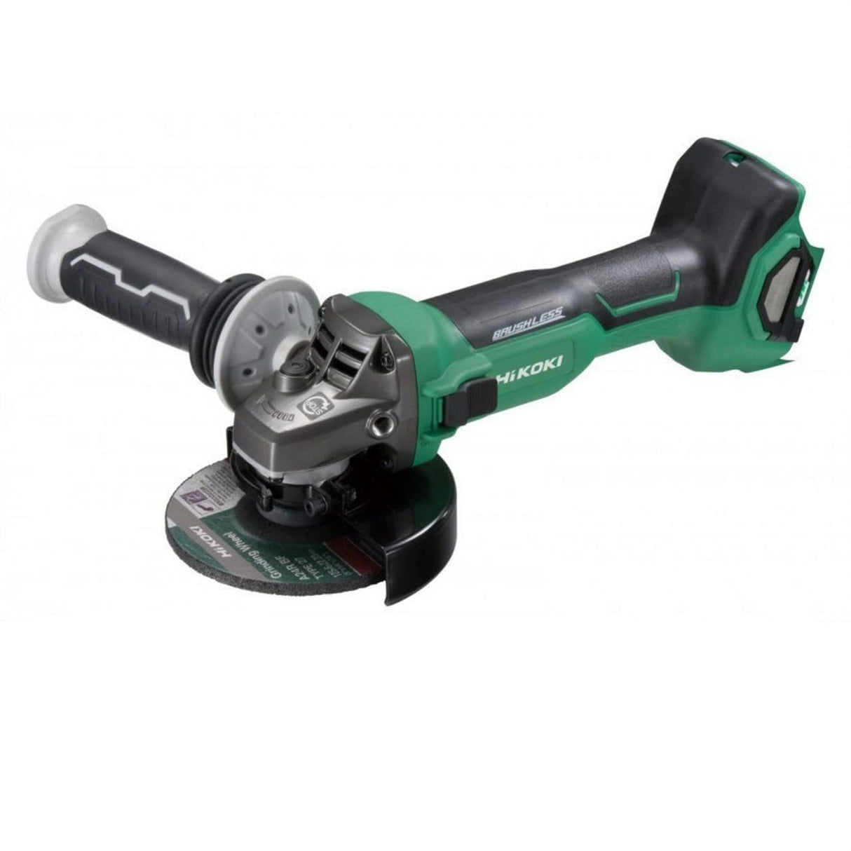 HIKOKI Akku Winkelschleifer, G3613DEW2Z, (Basic) (36V, 0-10000 min-1/min Drehzahl, Scheiben-ø: 125mm, Brushless, mit AT Modus, Spindelarrietierung, im HSC III (OHNE Akku und Ladegerät)