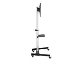 Equip 650630 Soporte de TV con Ruedas 37-86" VESA 600x400 50KG Máx Plata