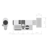 Winkhaus BO04MKV12TN5050N - Cilindro electrónico para puerta blueCompact con sistema de bloqueo 50/50