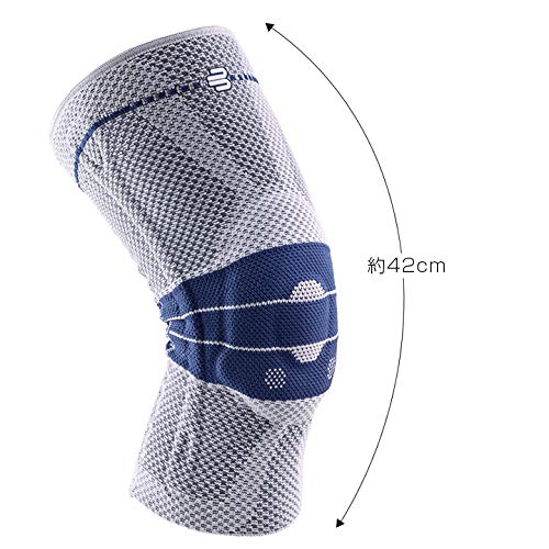 BAUERFEIND Vendaje de Rodilla, GenuTrain P 3,Negro,Derecho, Talla 2