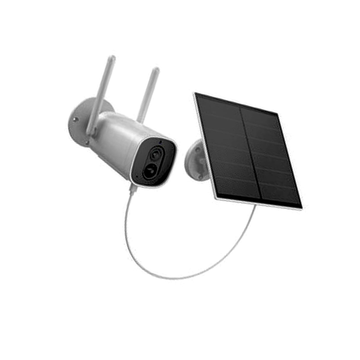 Brightium Cámara de Vigilancia Solar para Exterior con Visión Nocturna, Resistencia al Agua y Detección de Movimiento: Ideal para Seguridad y Monitoreo.