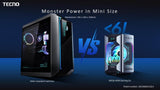 PC Gaming Mini - MEGAMINI G01, Intel® Core™ Intel i9-13900H, 32GB RAM, 1 TB SSD, GeForce RTX™ 4060 Desktop 140w, Windows 11 Home, Watercooled, Gris Oscuro