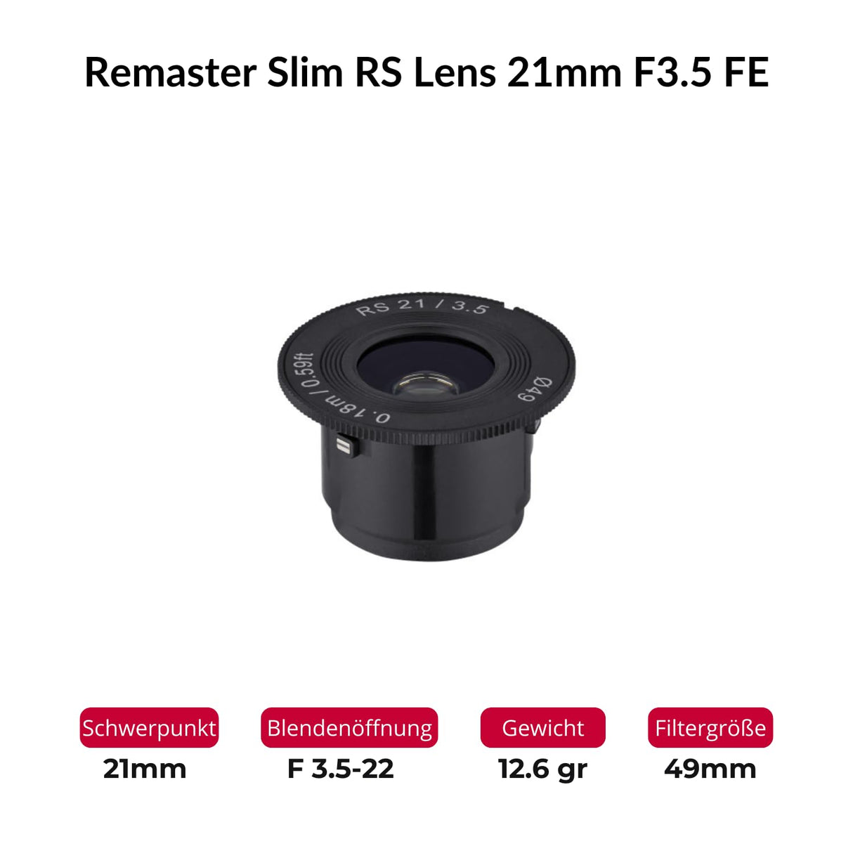 Lente Modular - Remaster Slim [21, 28, 32mm & Module with hardcase] - Sony E
