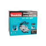 Makita DCS553Z Cortador de Metal con depósito 18V LXT 150MM, Solo, Azul, Size