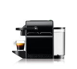 Nespresso DeLonghi Inissia Milk EN 80BAE-Cafetera de cápsulas, 19 bares, compacta, apagado automático, color Black