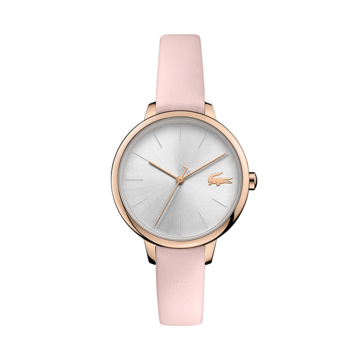 Lacoste Reloj Analógico de Cuarzo para Mujer Colección Cannes con Correa de Cuero Rosa - 2001101