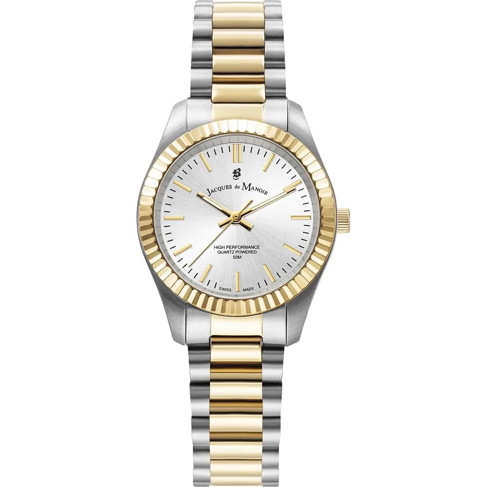 B JACQUES DU MANOIR Reloj Analógico para Mujeres de con Correa en Acero Inoxidable JWL03905