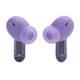 JBL Tune Beam Ghost 2, auriculares inalámbricos con cancelación de ruido y Bluetooth, hasta 48 hrs de autonomía, IP54 resistentes al agua y al polvo, diseño ergonómico, Purple Ghost