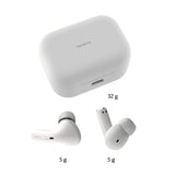 Nokia Essential True Wireless - Auriculares y Estuche portátil de Carga (IPX5 de Resistencia al Agua, reducción del Ruido, micrófono Dual y Modo Ambiente) Blanco