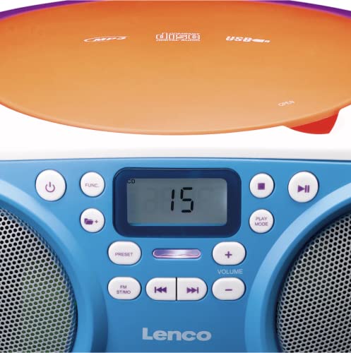 Lenco SCD de 41 – Radio portátil con CD, MP3, USB, Aux-In