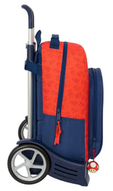 Safta SUPER MARIO TRICK - Mochila Escolar, Espalda Ergonómica, con Carro Evolution, Ideal para Niños de Diferentes Edades, Cómoda y Versátil, Calidad y Resistencia, 32x15x42 cm