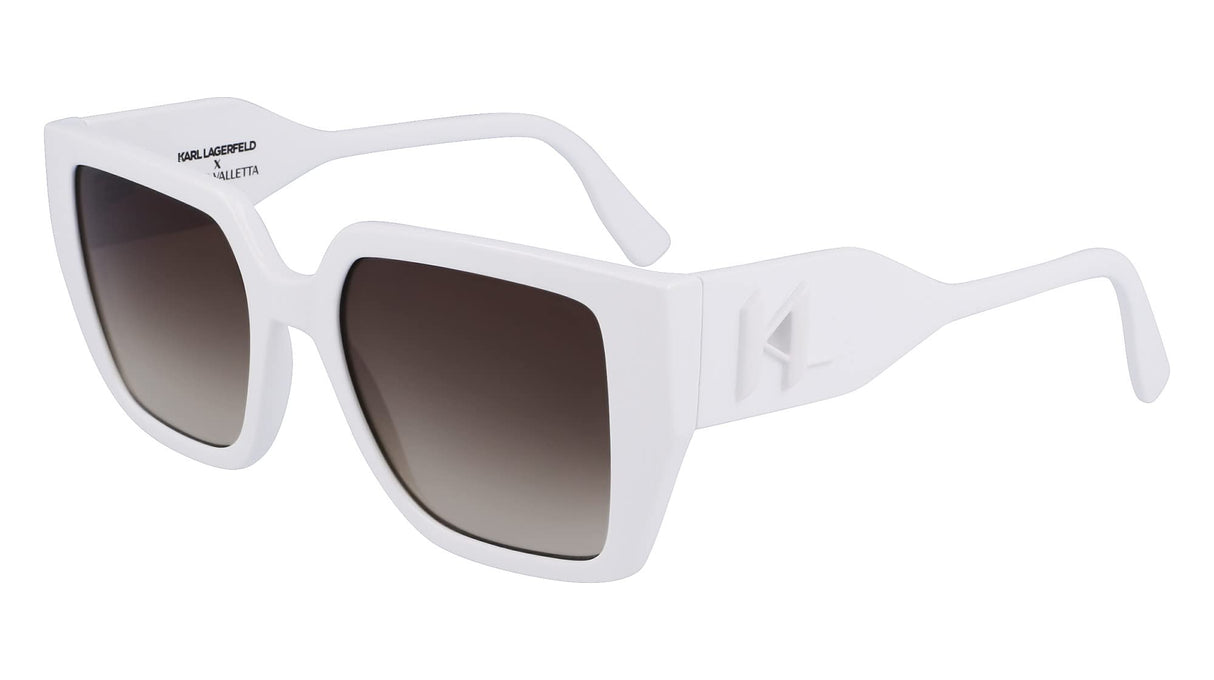 KARL LAGERFELD KL6098S Gafas, Blanco, 52-140-19 Unisex Adulto