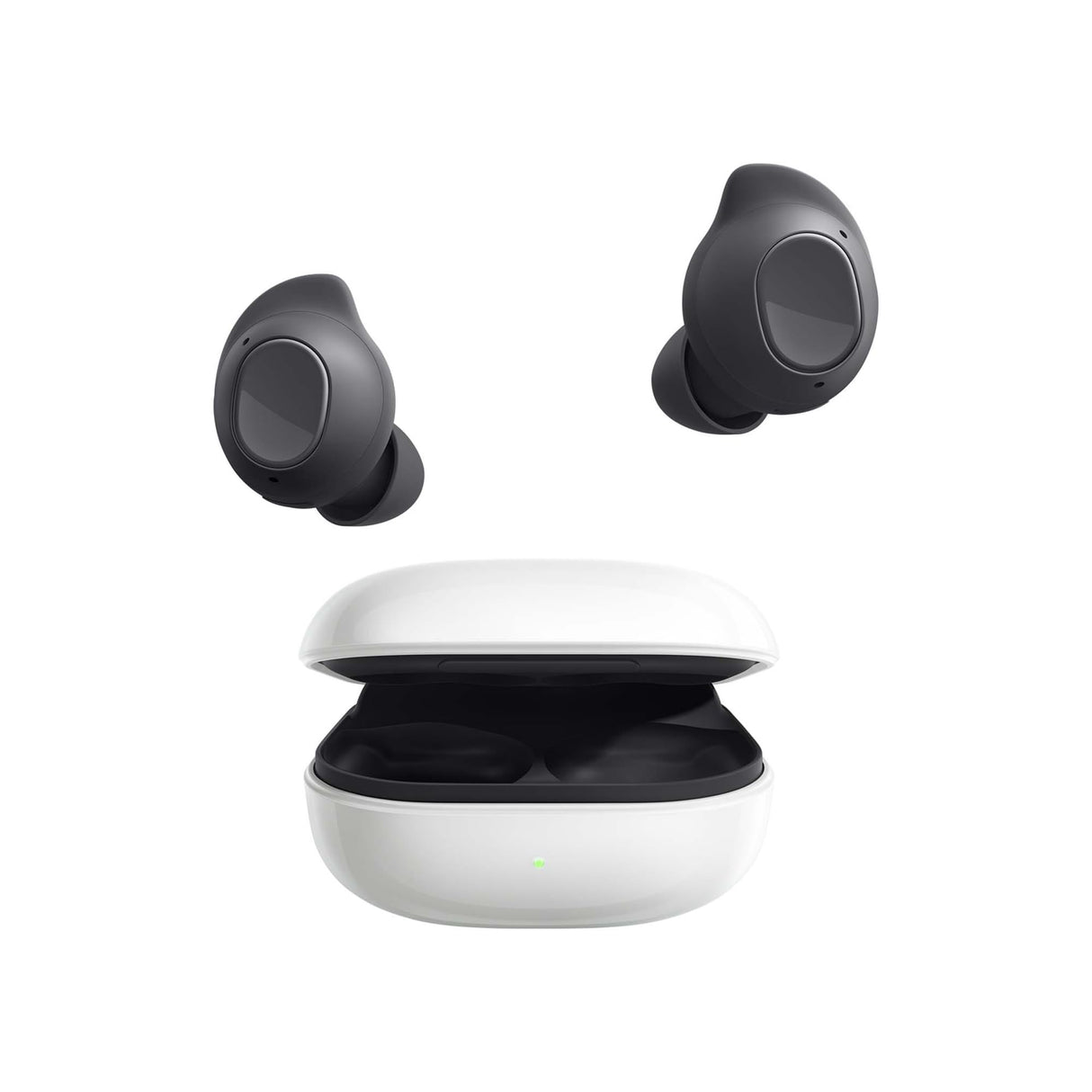 Samsung Galaxy Buds FE + Cargador - Auriculares Inalámbricos, Cancelación de Ruido Activa, Ajuste Cómodo, 3 Micrófonos, Control Táctil, Bajos Graves, Gris (Versión Española)