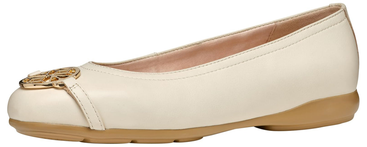 Geox D ANNYTAH W A, Bailarinas Planas Mujer, Papyrus, 38.5 EU