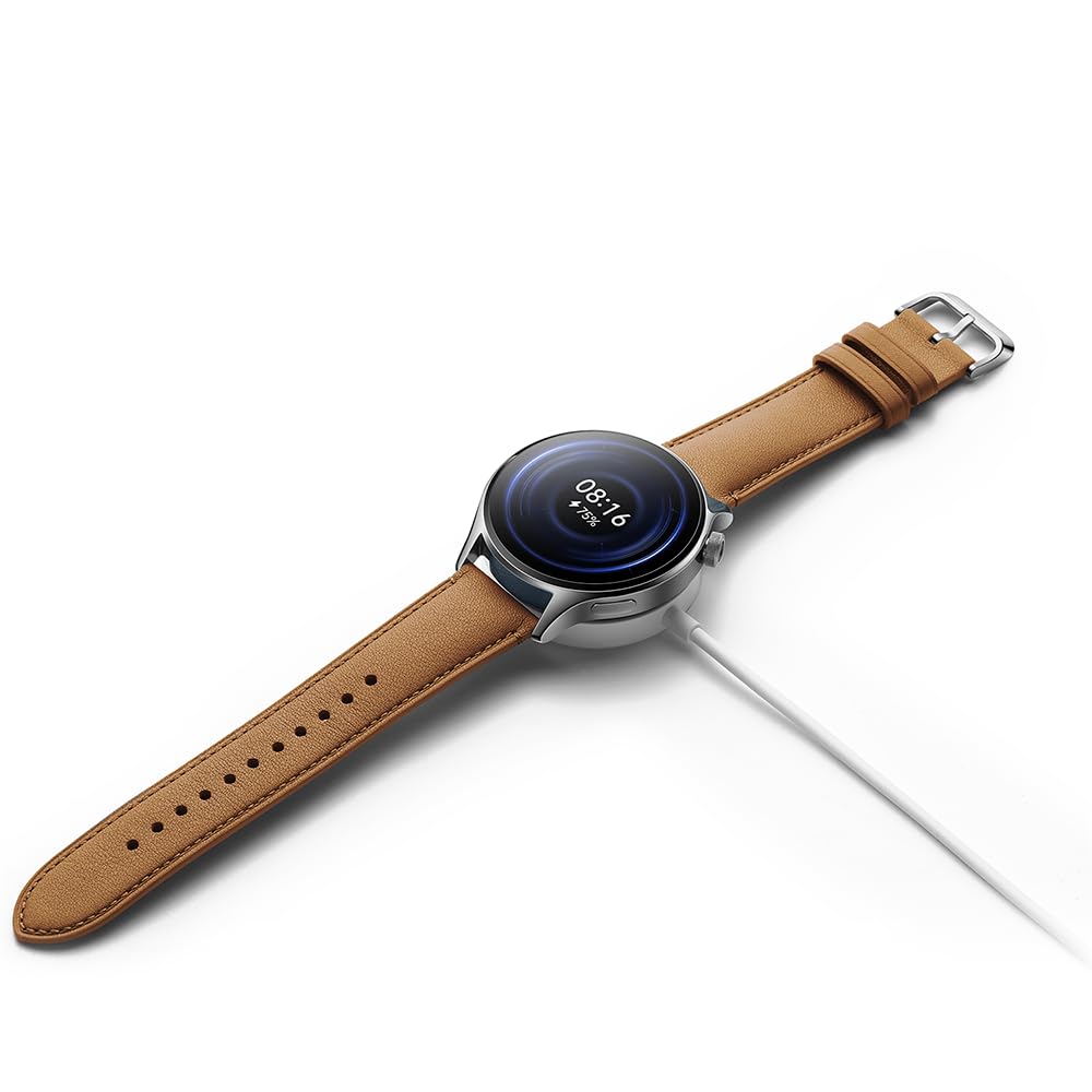 Xiaomi Watch S1 Pro Reloj Smartwatch Plata con Correa de Cuero Marrón