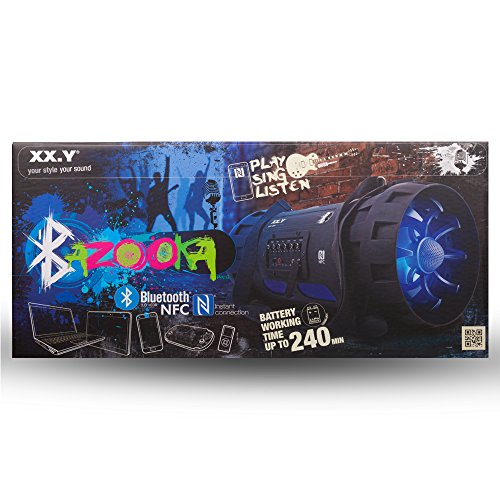 XX.Y P-127J - Altavoz portátil (Bluetooth, NFC), Negro