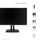 ViewSonic VP2756-2K - Monitor IPS de 27 Pulgadas, QHD, sin Bordes en 3 Lados, 100% sRGB, Certificado Pantone, 5ms, 350 nits, HDMI, DisplayPort, USB-C, rotación-Auto, Regulable en Altura