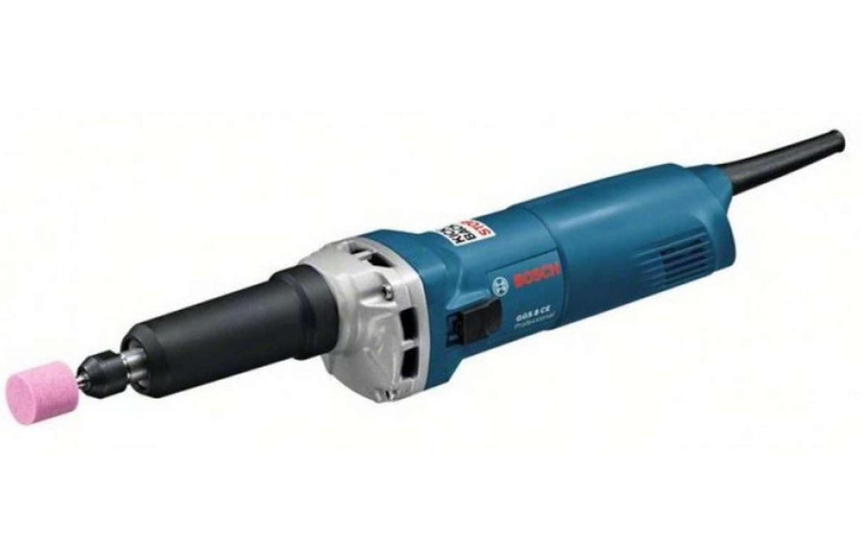 Bosch Professional GGS 8 CE - Amoladora recta (750 W, 2.500 – 8.000 rpm, pinza Ø maxi. 8 mm, regulación velocidad, en caja)